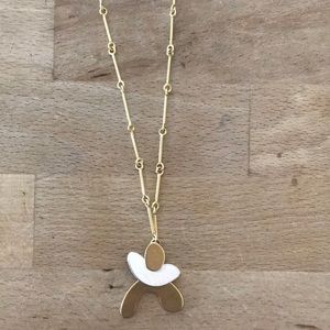 Gold and Silver Abstract Madewell Necklace